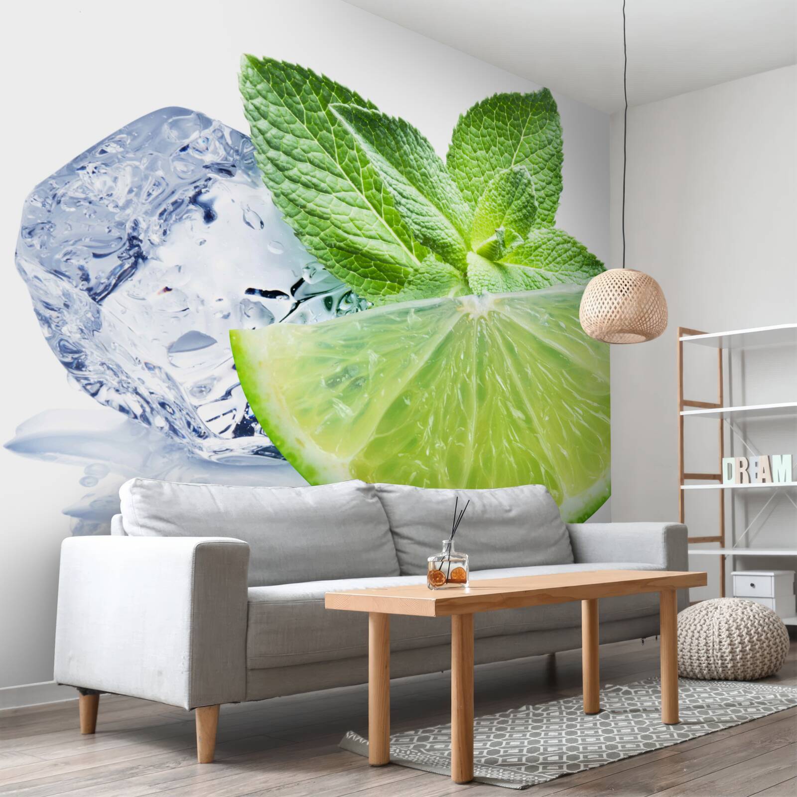 Fototapeta limetkový a matný koktail