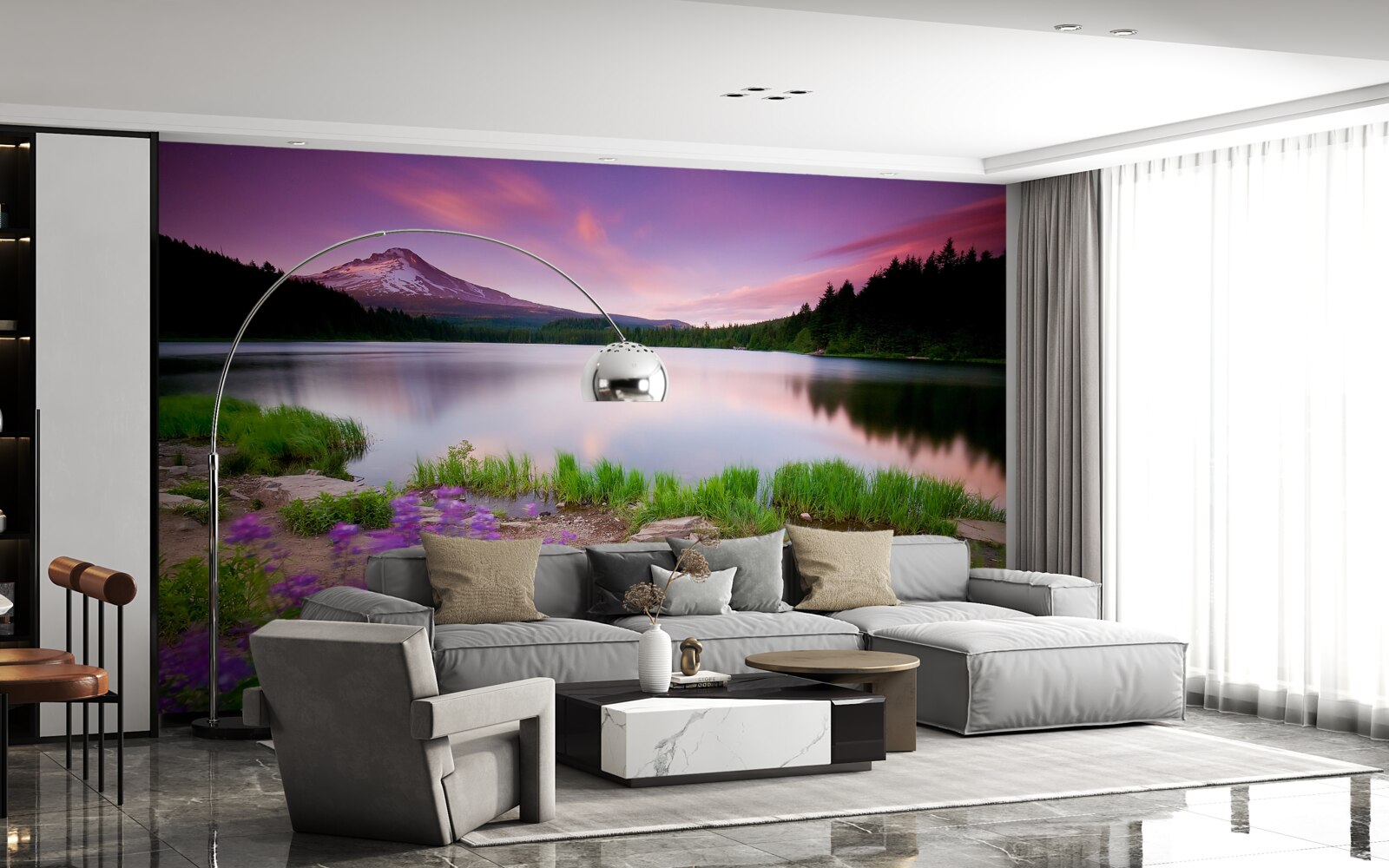 Fototapeta večerná sviežosť v Alpách