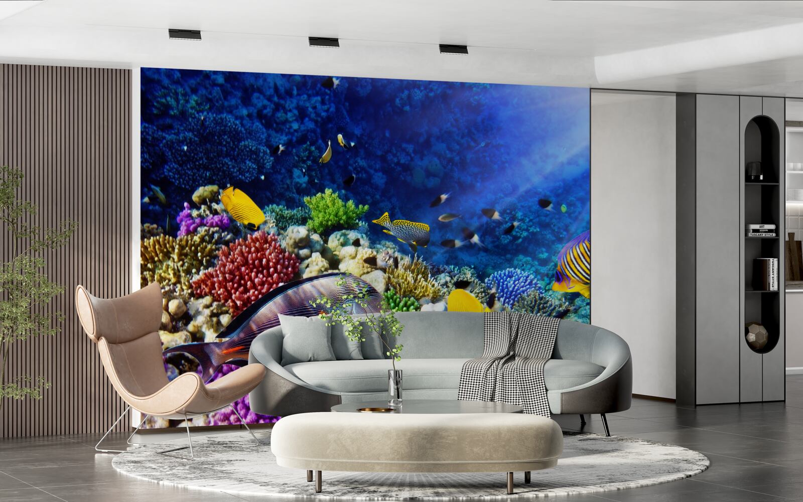 Fototapeta morské útvary pod slnečnými lúčmi