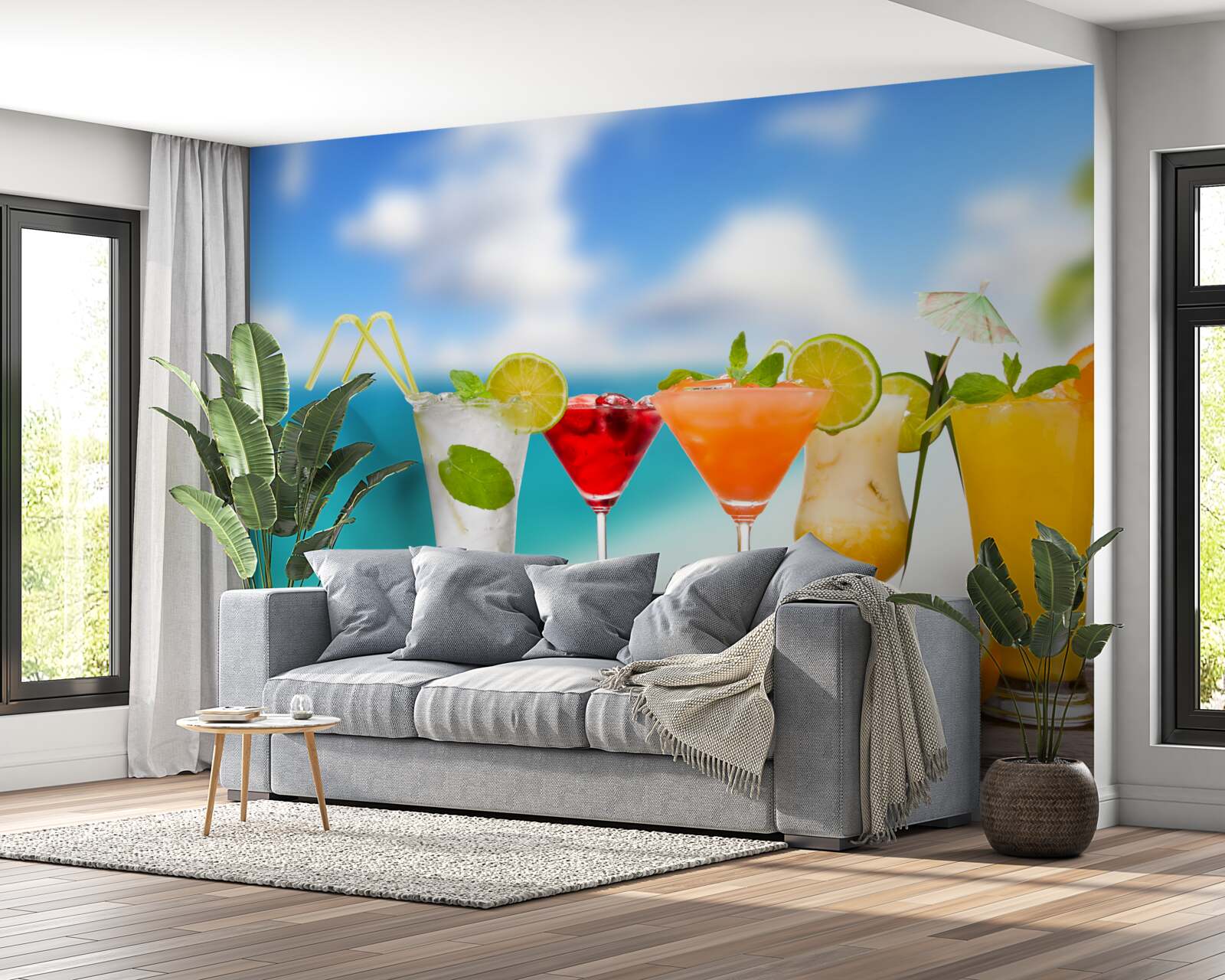 Fototapeta tropické koktaily na keto