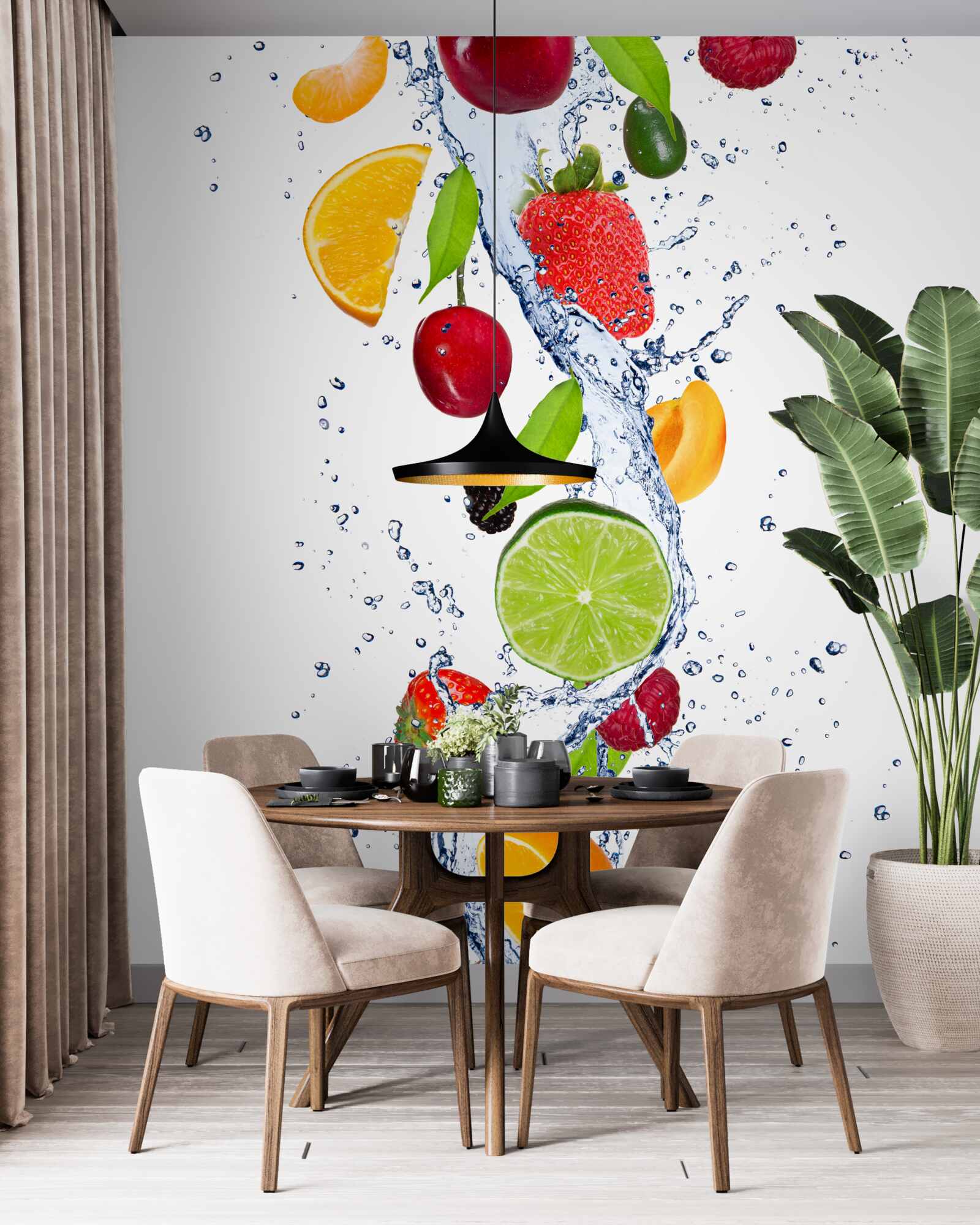 Fototapeta voda a ovocný nápoj