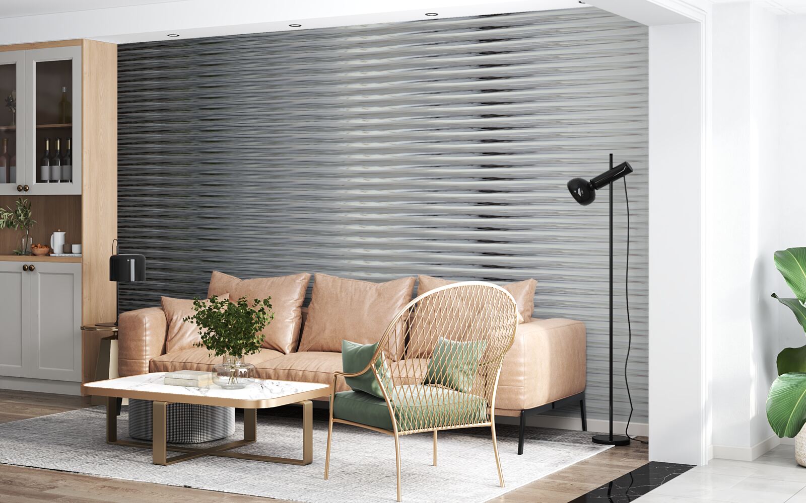 Fototapeta gradient vodorovných pruhov