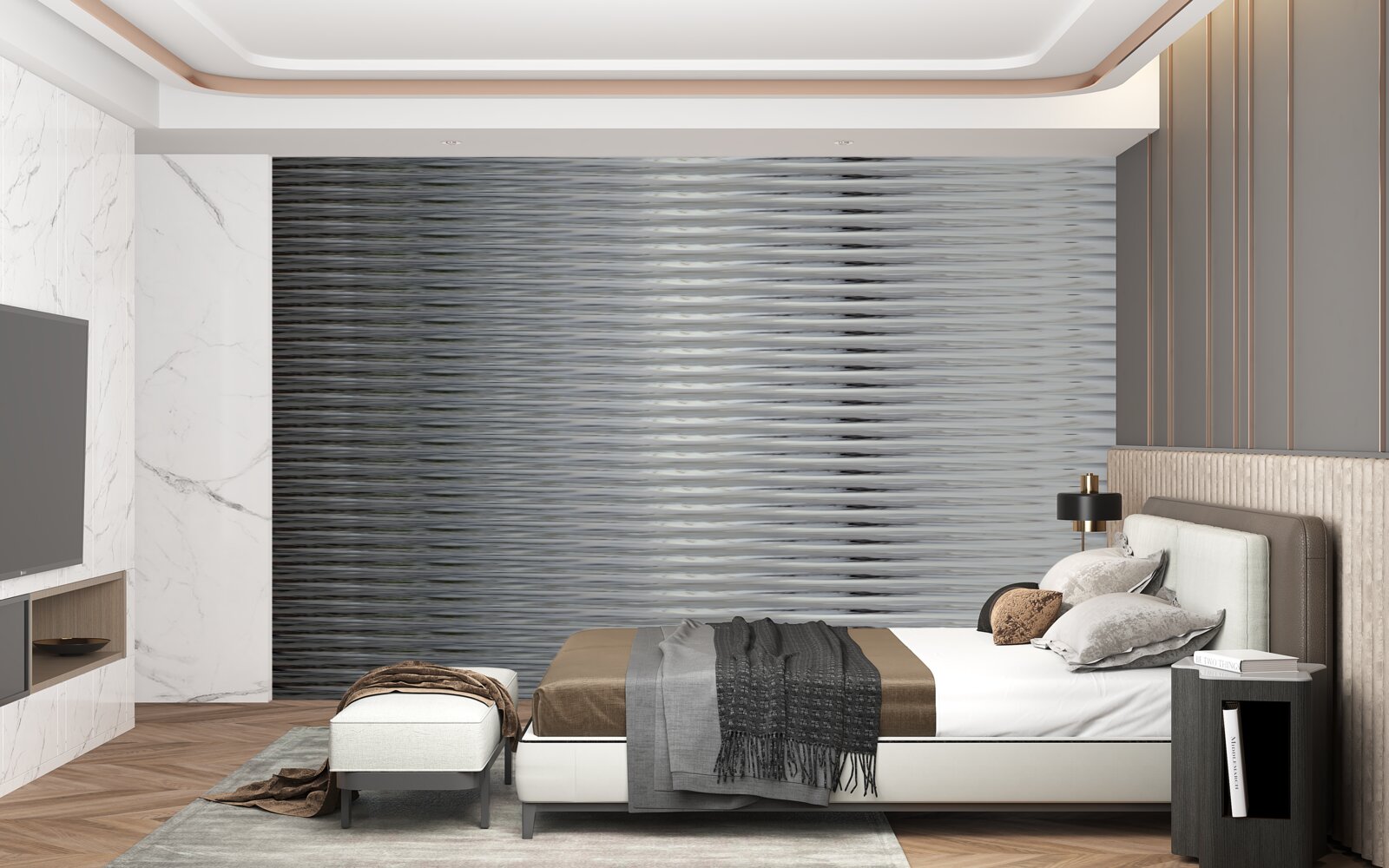 Fototapeta gradient vodorovných pruhov