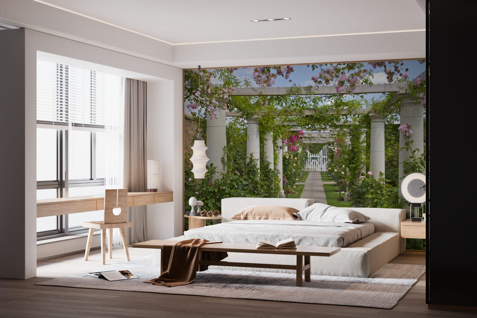 Fototapeta zeleniny v kamenných oblúkoch