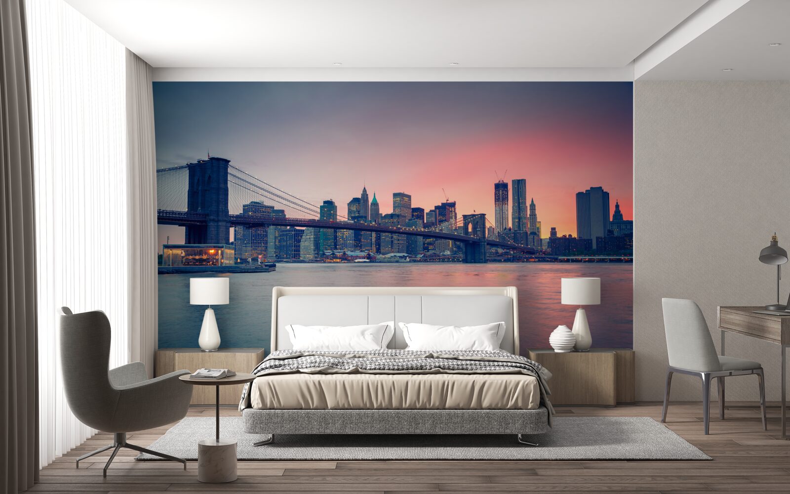 Fototapeta pohľad na mesto pri pobreží