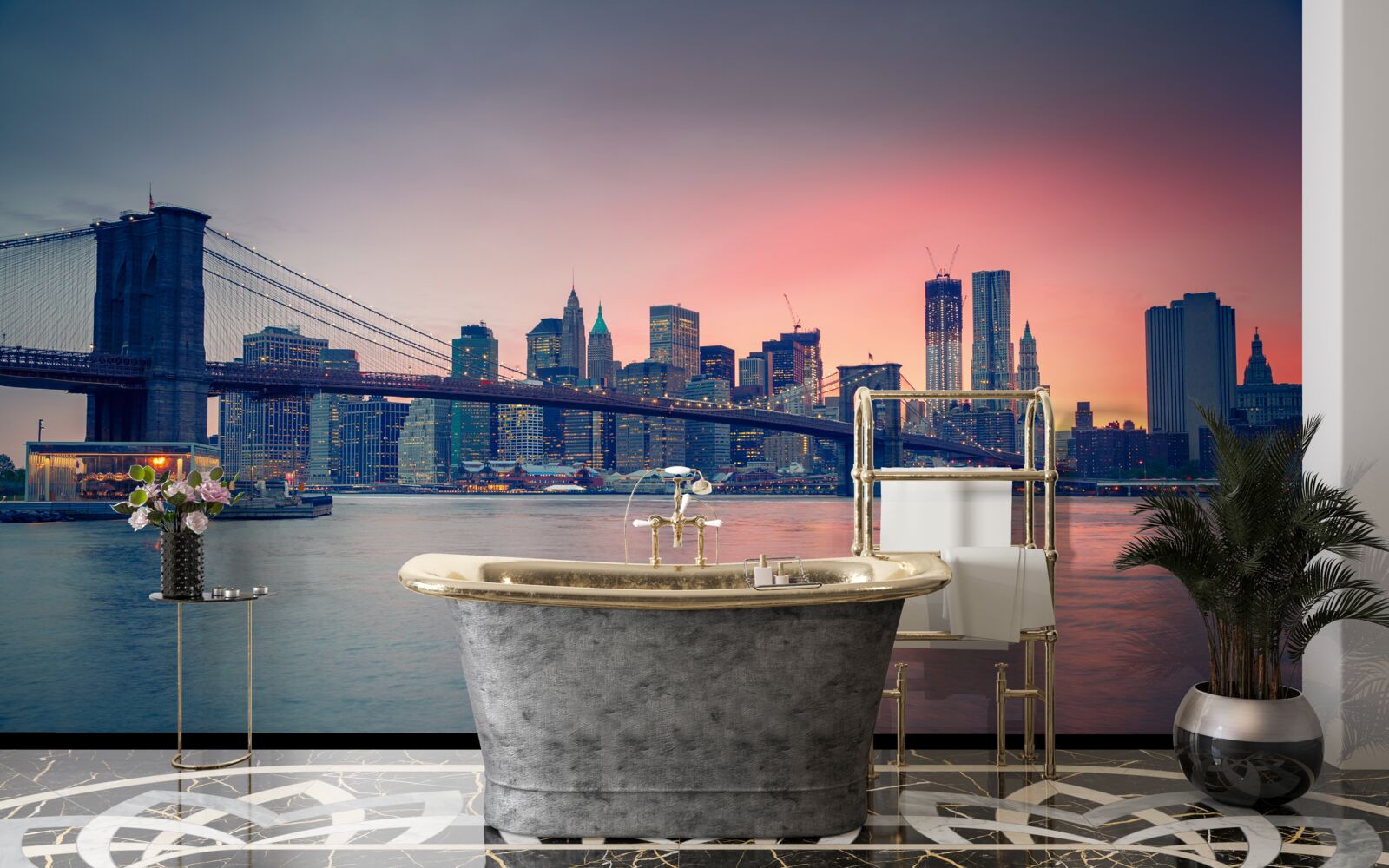 Fototapeta pohľad na mesto pri pobreží