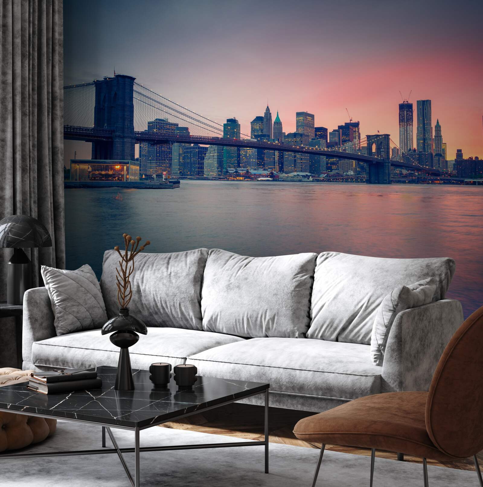 Fototapeta pohľad na mesto pri pobreží