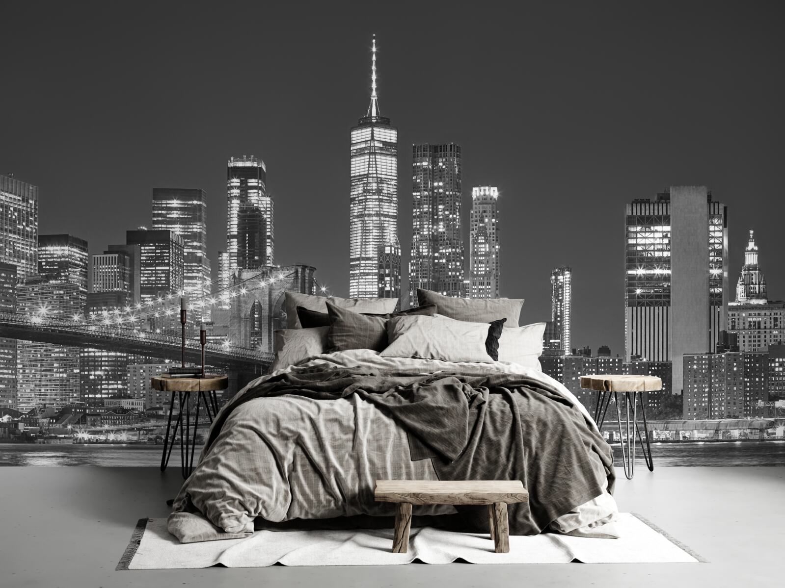 Fototapeta Večerný pohľad na Manhattan Bridge