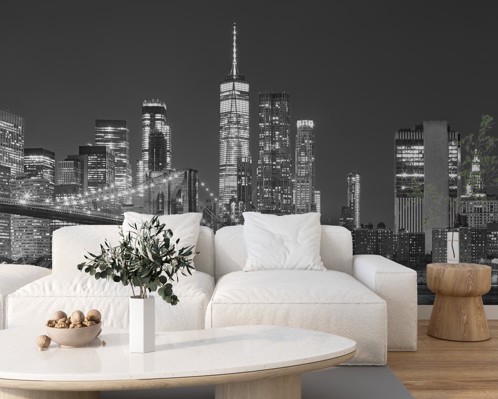 Fototapeta Večerný pohľad na Manhattan Bridge