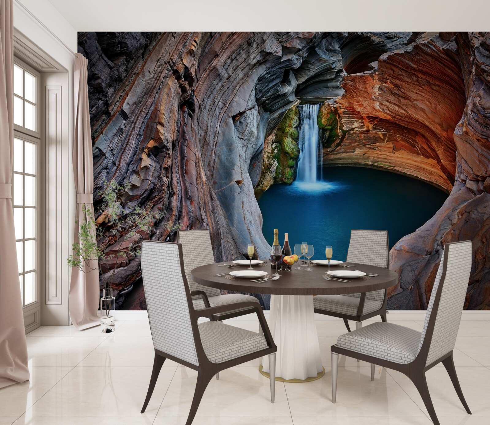 Fototapeta kút v jaskyni