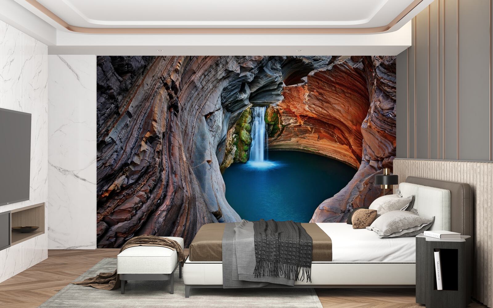 Fototapeta kút v jaskyni