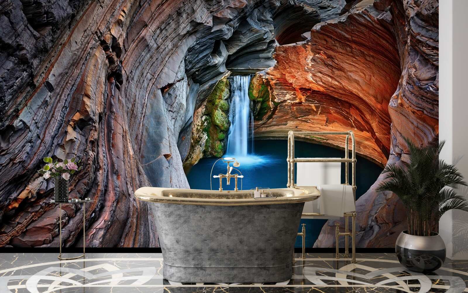 Fototapeta kút v jaskyni