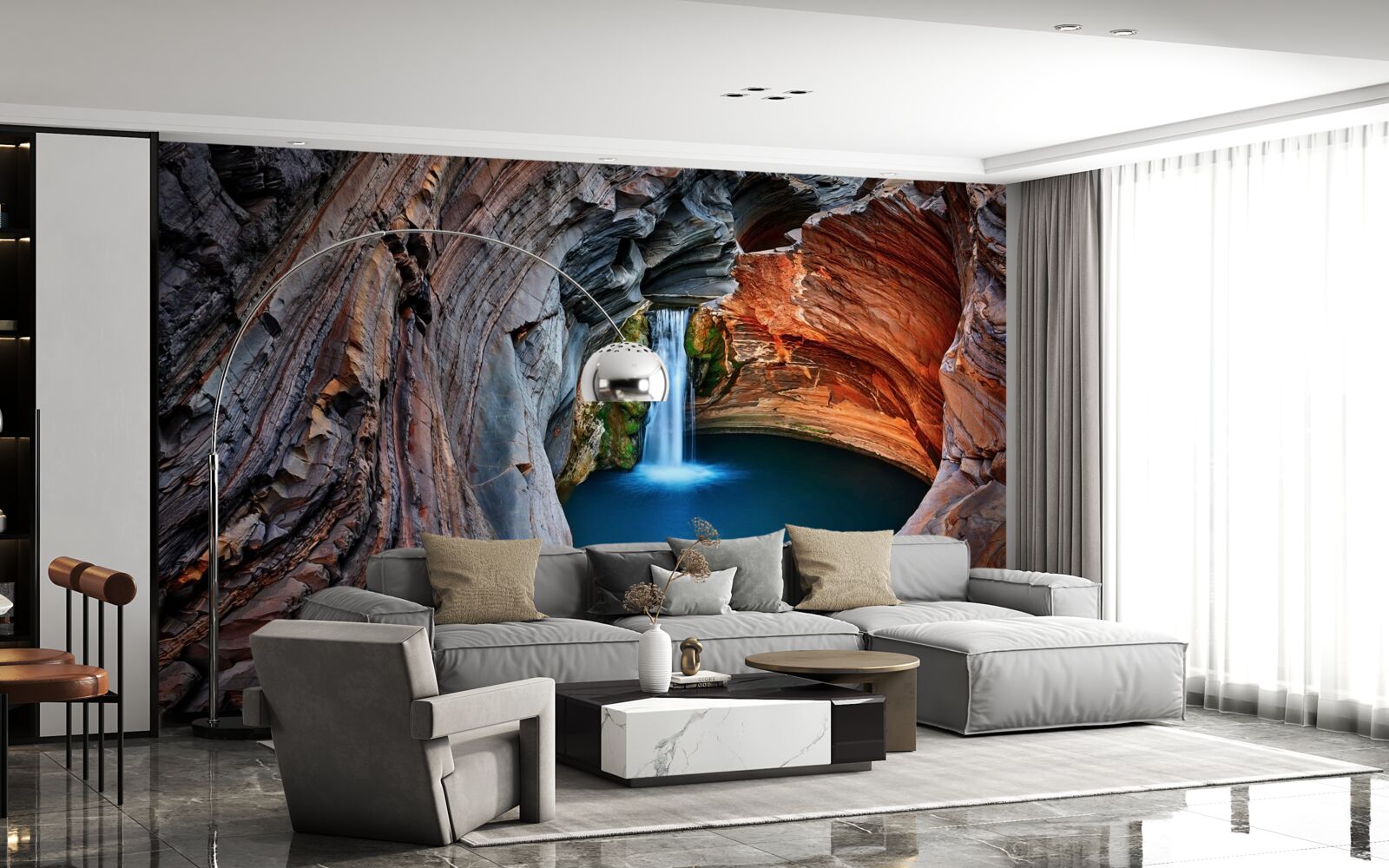 Fototapeta kút v jaskyni