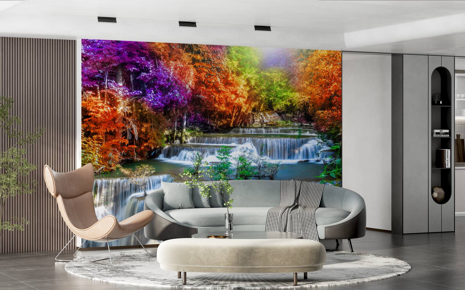 Fototapeta jesenný vodopád v púšti