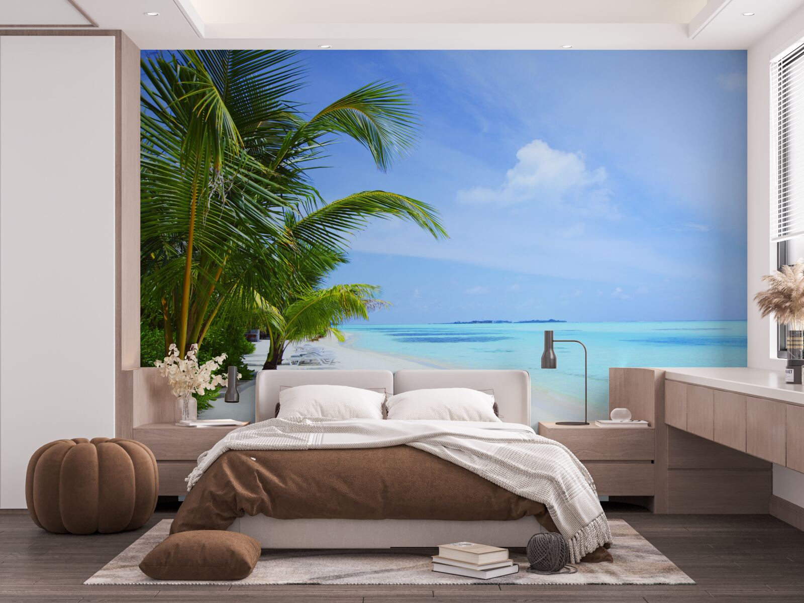 Fototapeta tyrkysové vody pri tropickom pobreží