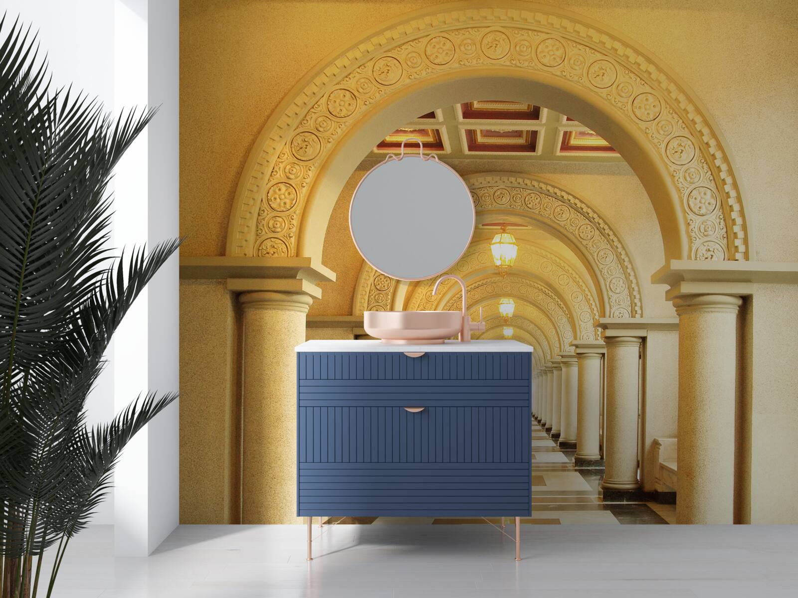 Fototapeta oslepujúce svetlo na konci tunela pod mrakmi