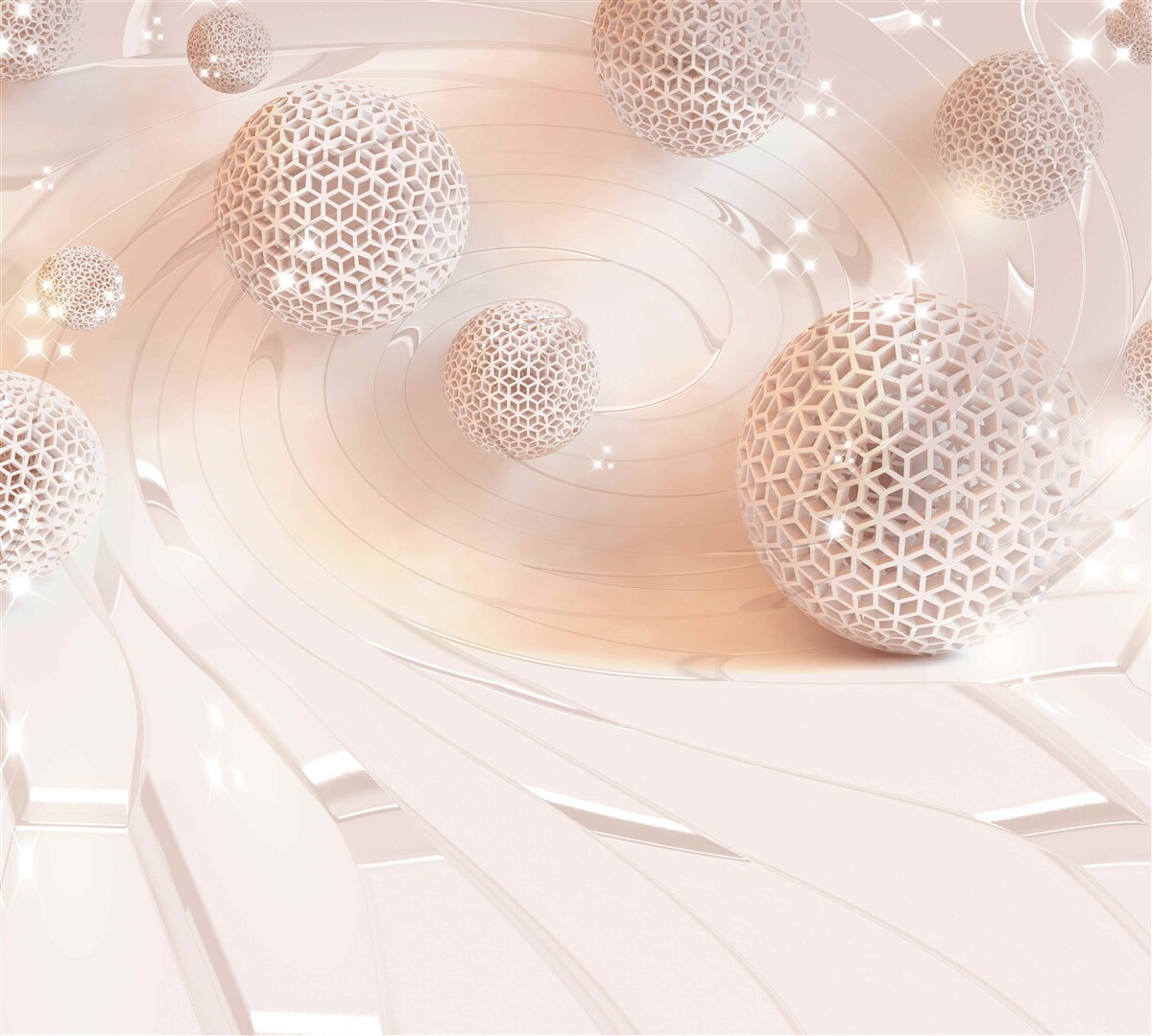 Fototapeta gule v abstrakti levitujú nad hladinou