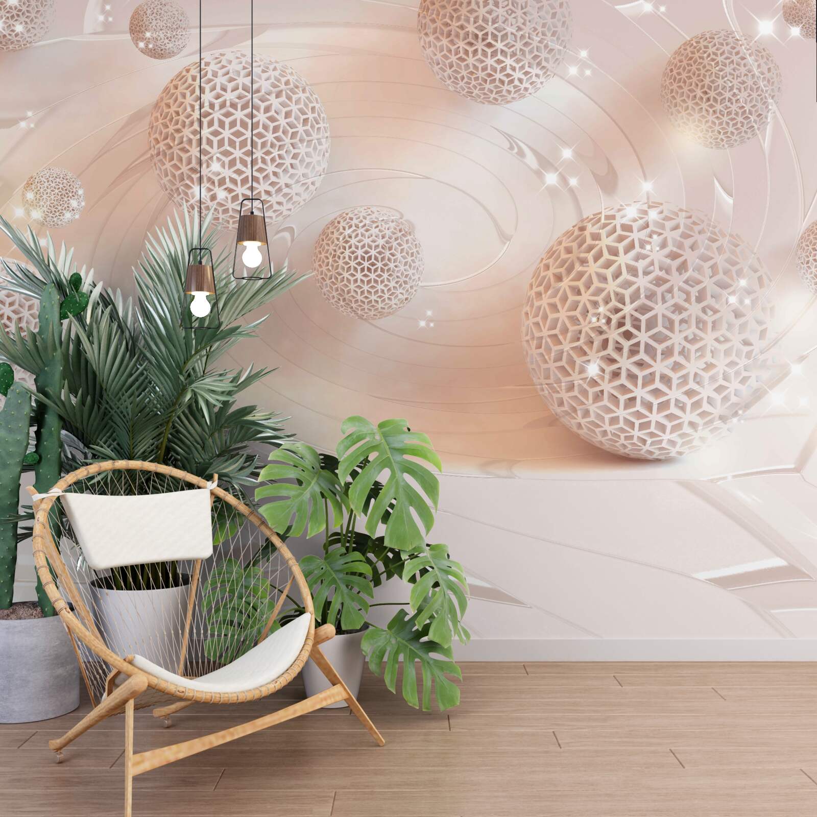 Fototapeta gule v abstrakti levitujú nad hladinou