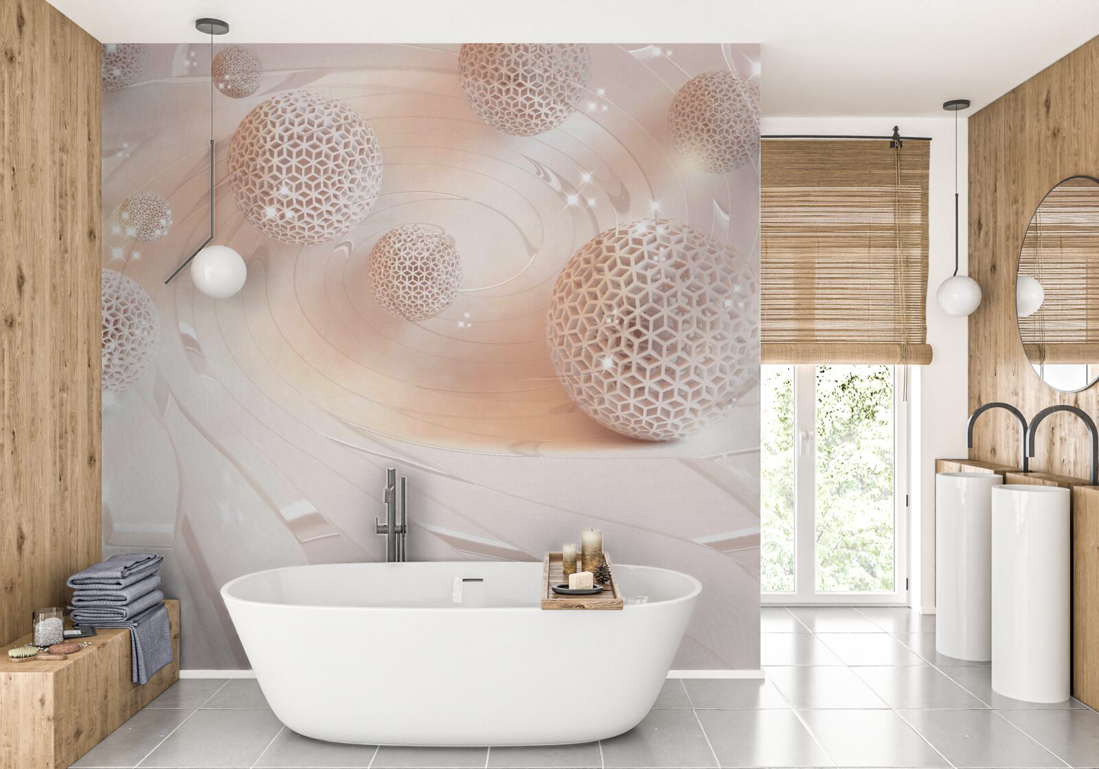 Fototapeta gule v abstrakti levitujú nad hladinou