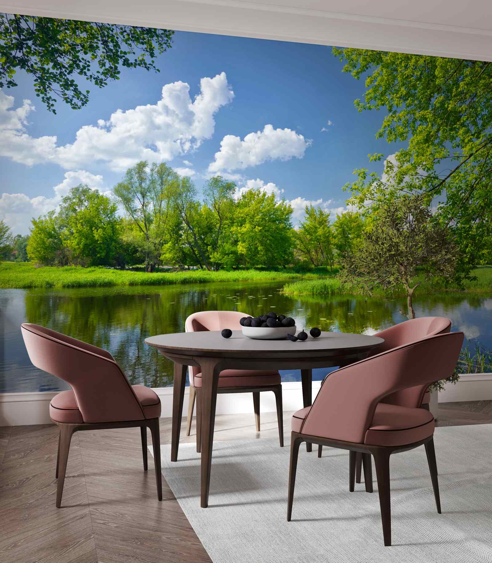 Fototapeta pokojné vody lesnej rieky