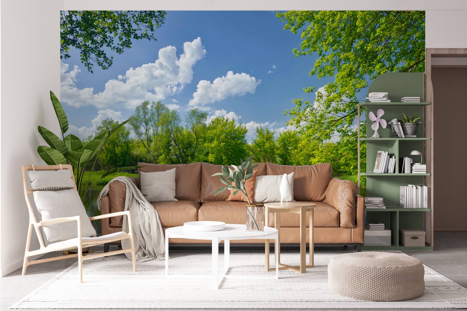 Fototapeta pokojné vody lesnej rieky