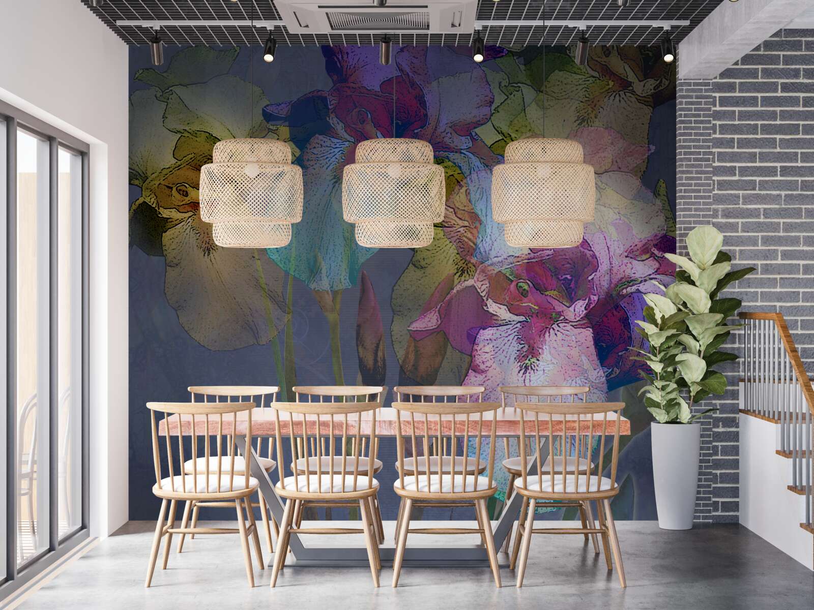 Fototapeta nočnú atmosféru napĺňajú tropické listy