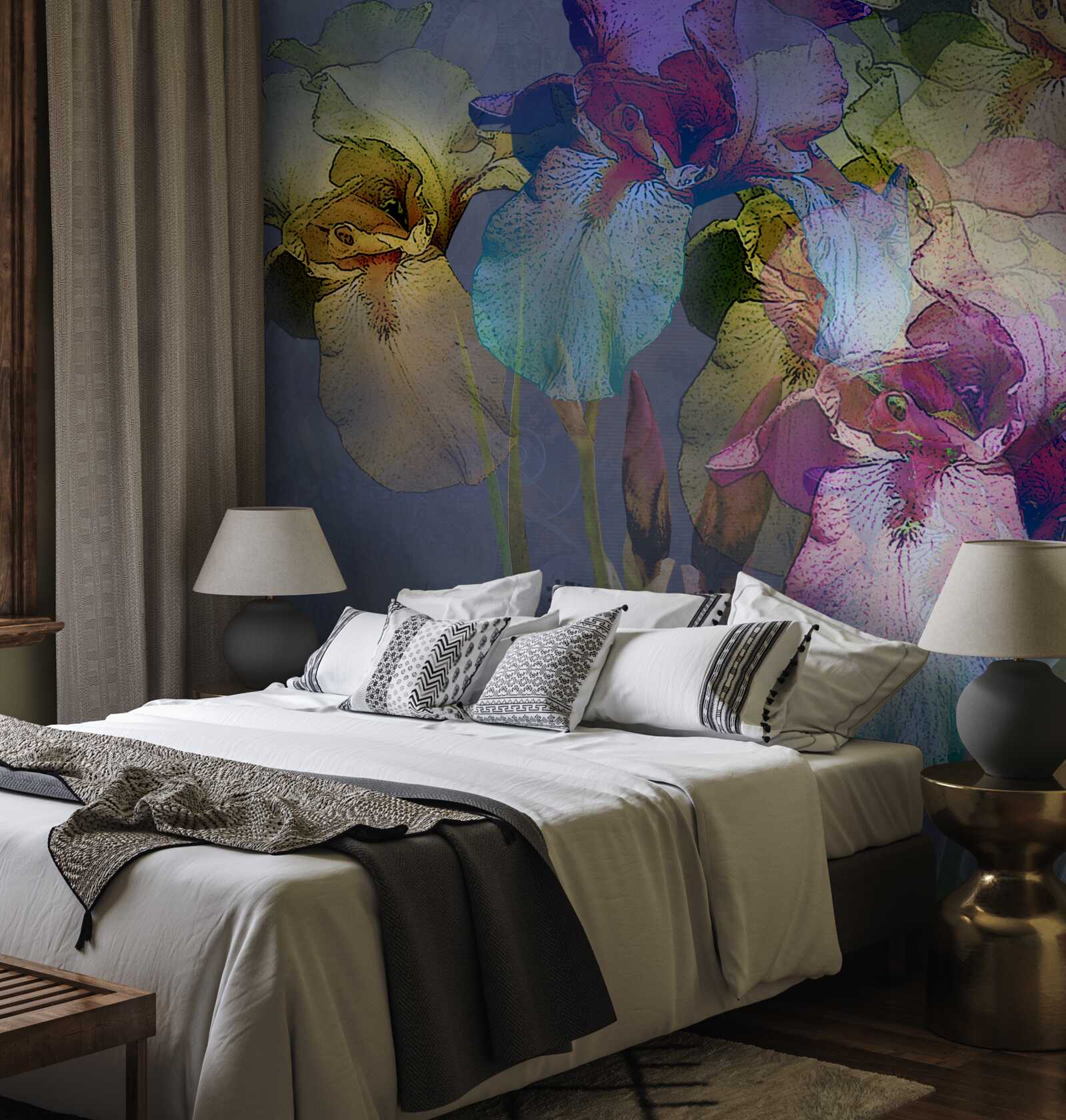 Fototapeta nočnú atmosféru napĺňajú tropické listy