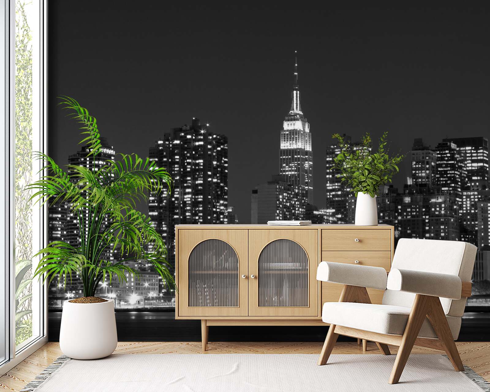 Fototapeta mesto v noci, osvetlené svetlami