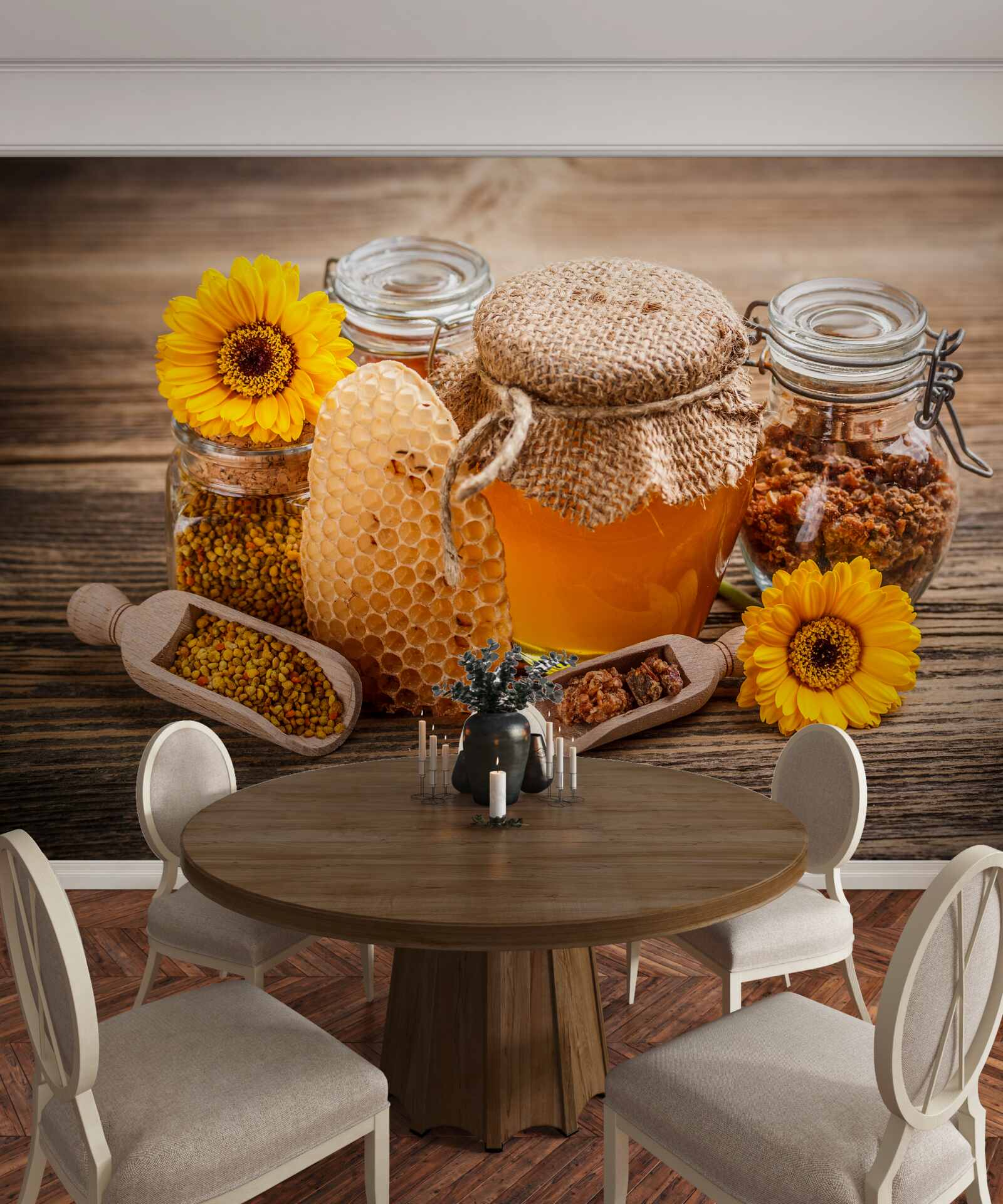 Fototapeta med a položte ho na stôl