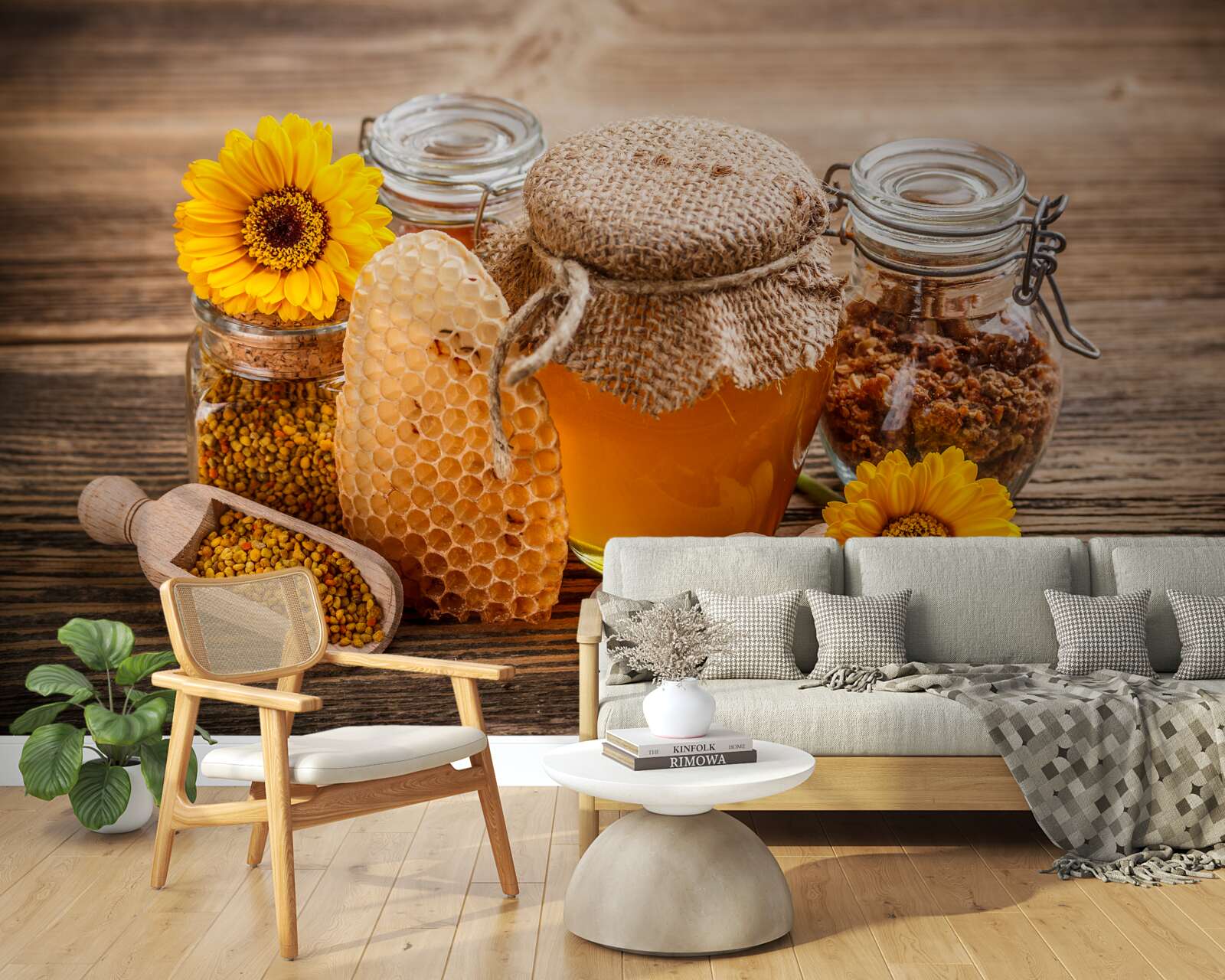 Fototapeta med a položte ho na stôl