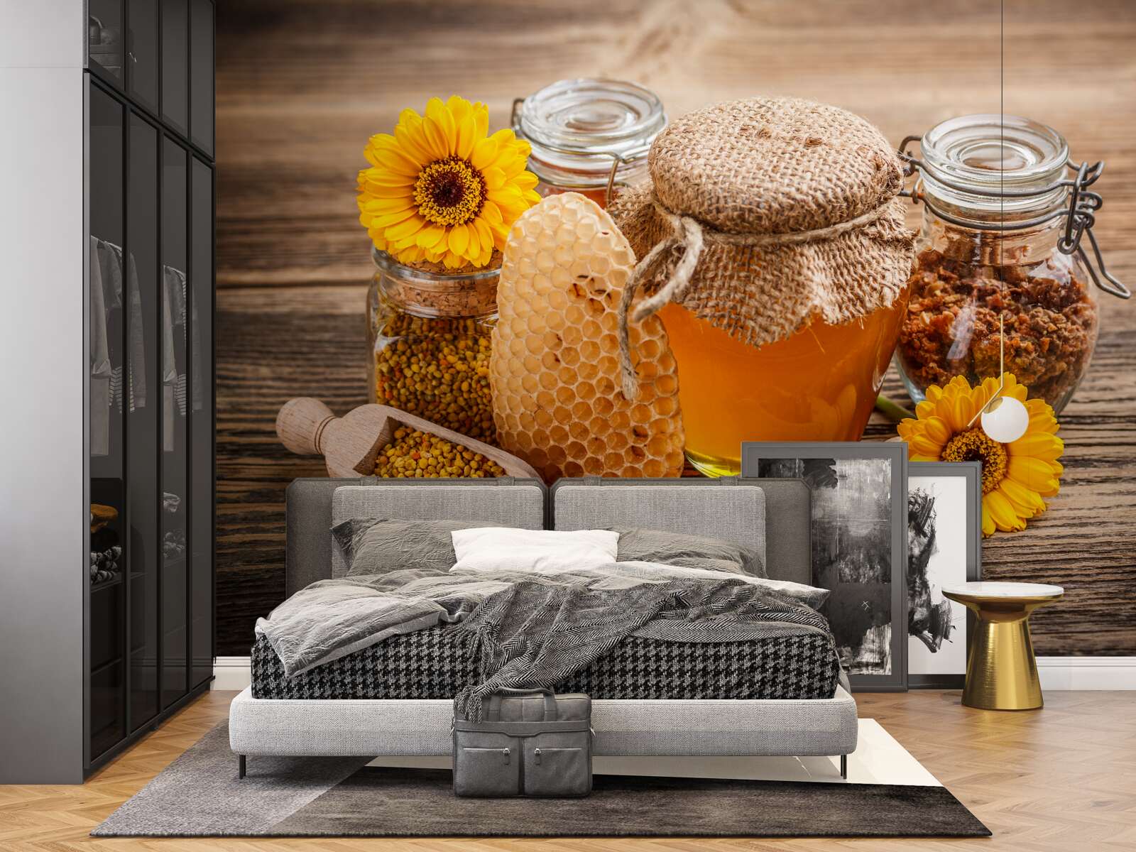 Fototapeta med a položte ho na stôl