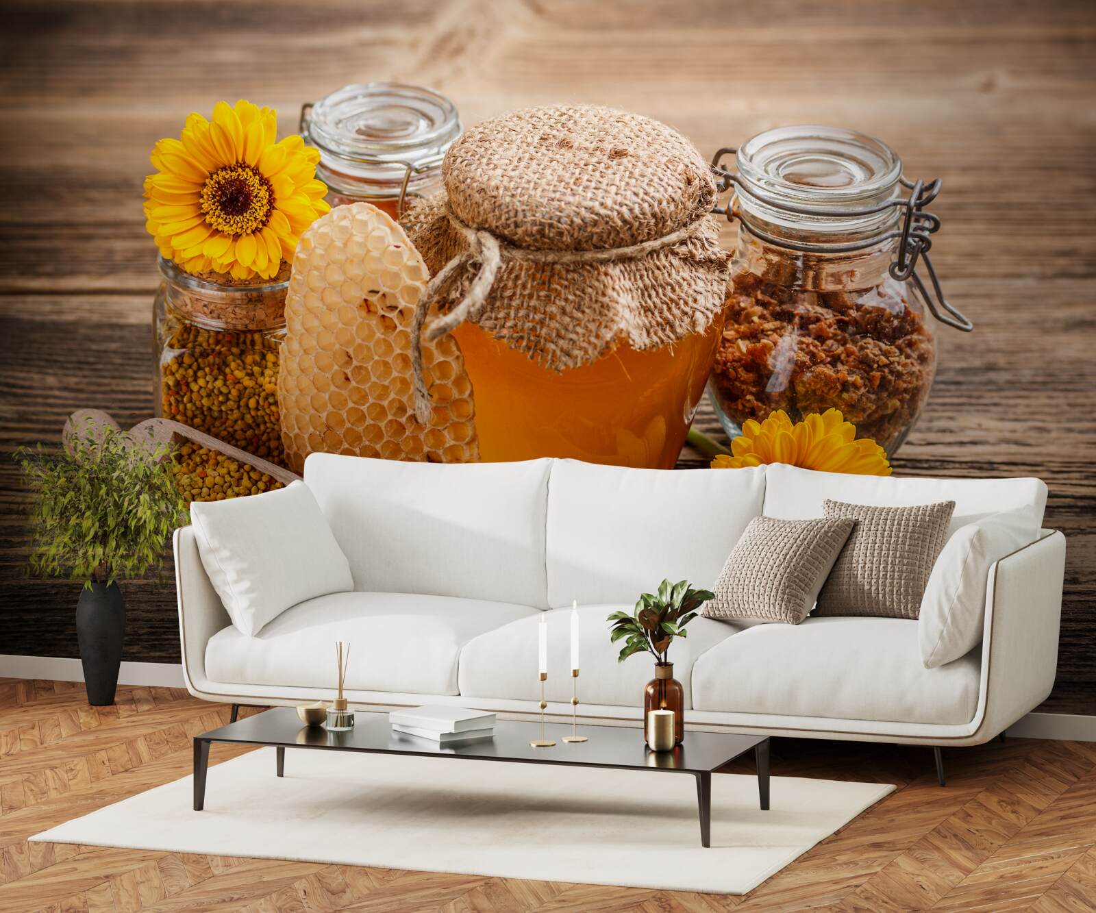 Fototapeta med a položte ho na stôl