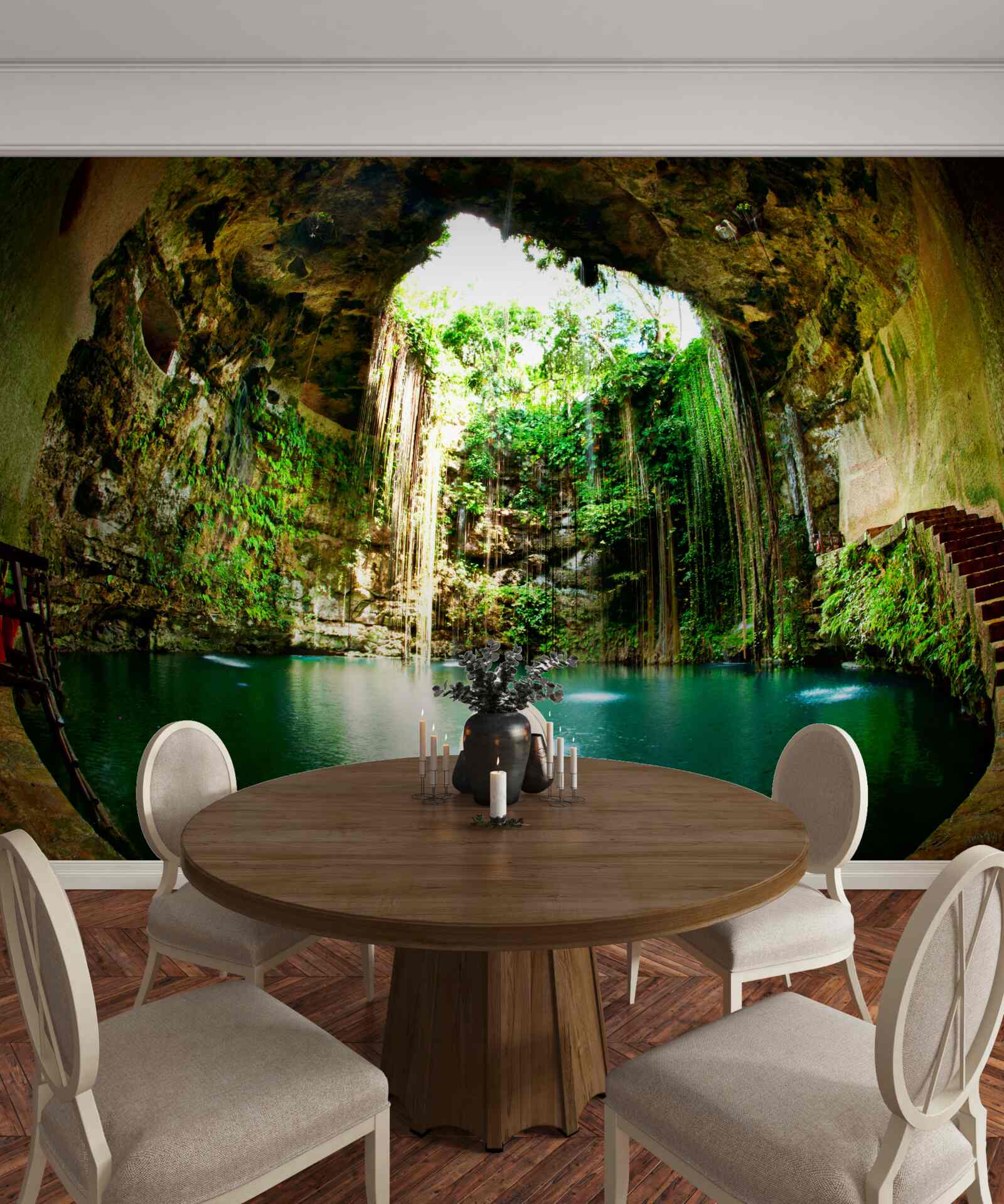 Fototapeta dažďová voda v horskej jaskyni