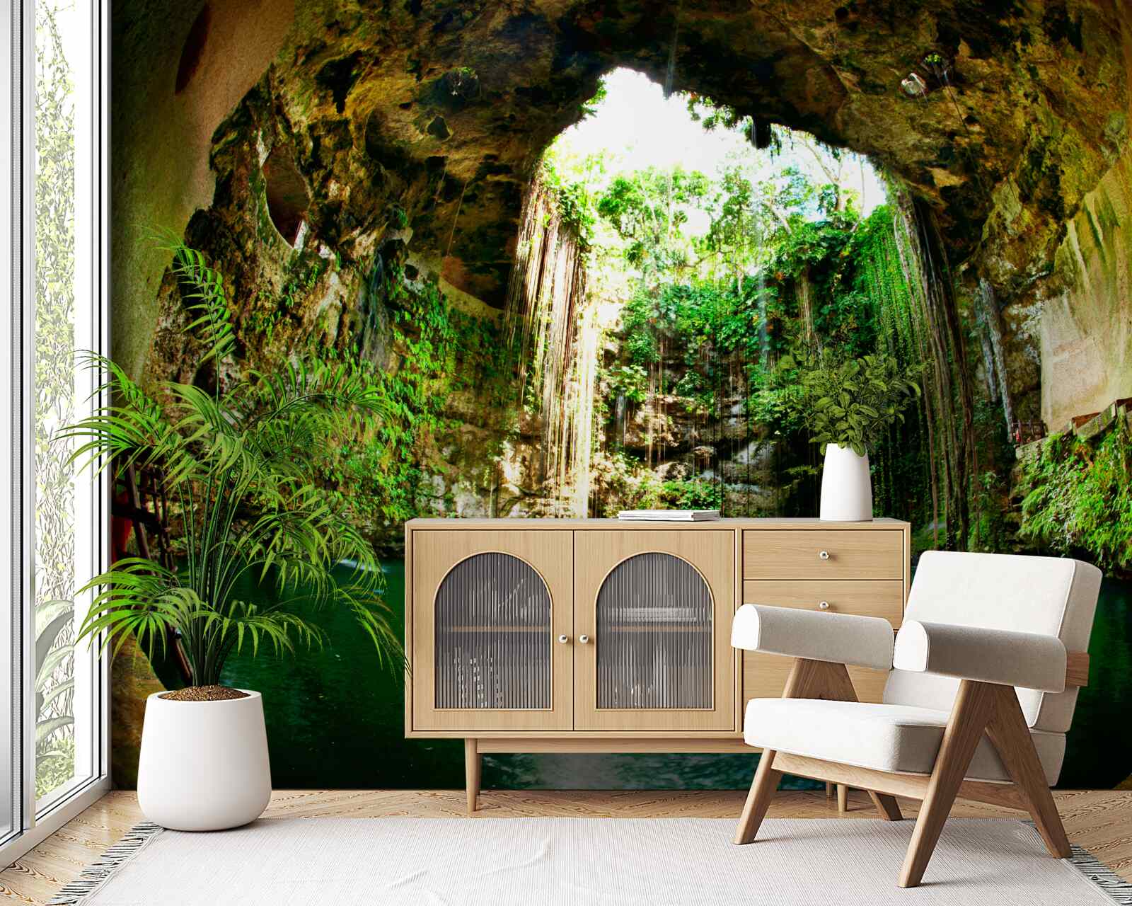 Fototapeta dažďová voda v horskej jaskyni