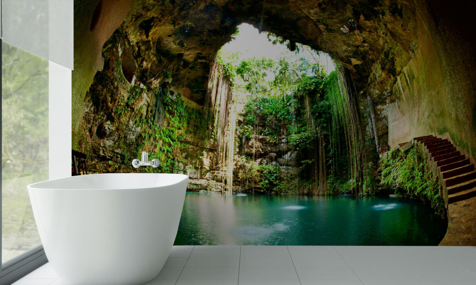 Fototapeta dažďová voda v horskej jaskyni