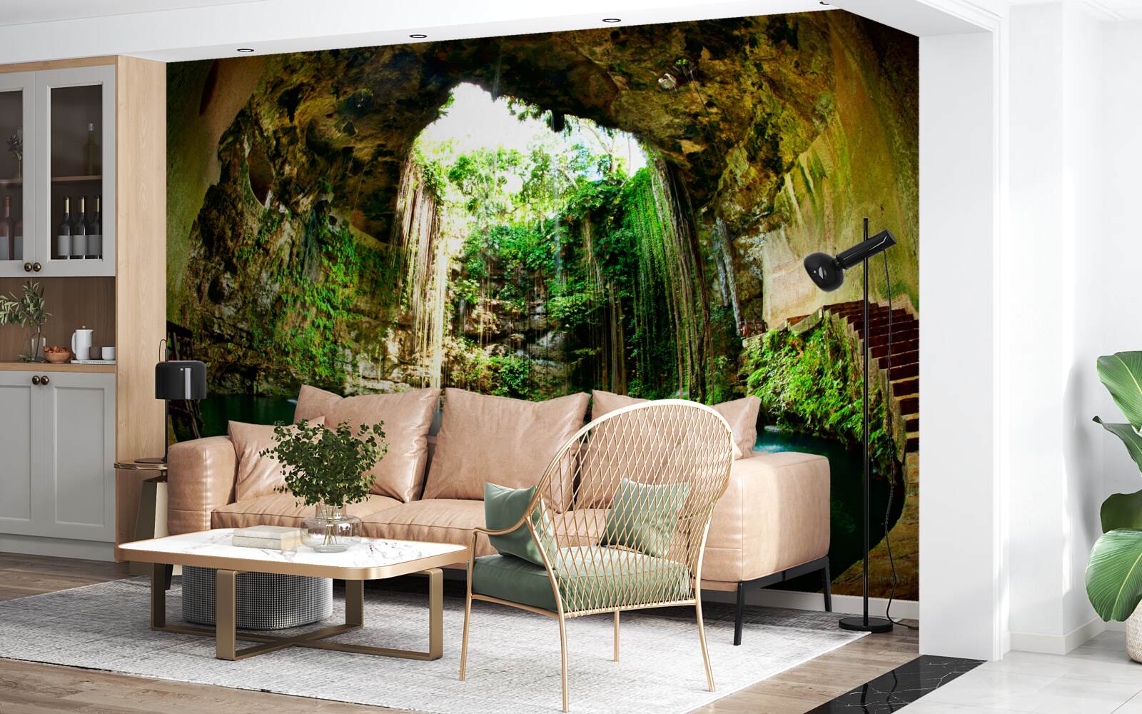 Fototapeta dažďová voda v horskej jaskyni