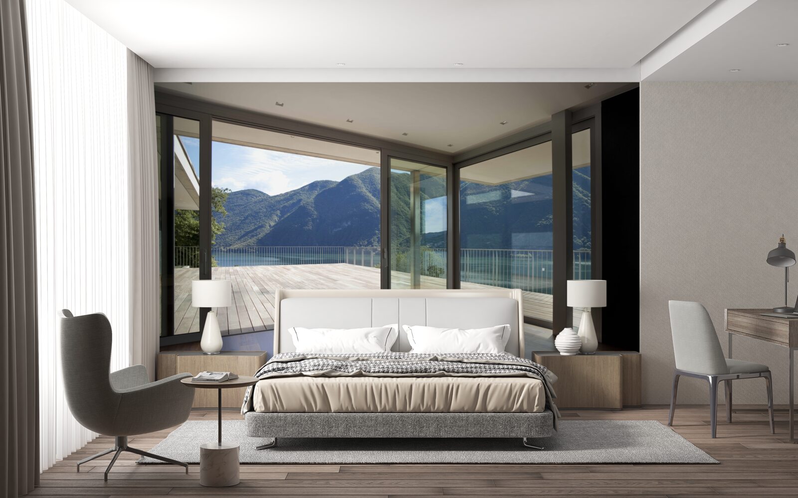 Fototapeta nádherný panoramatický výhľad z terasy