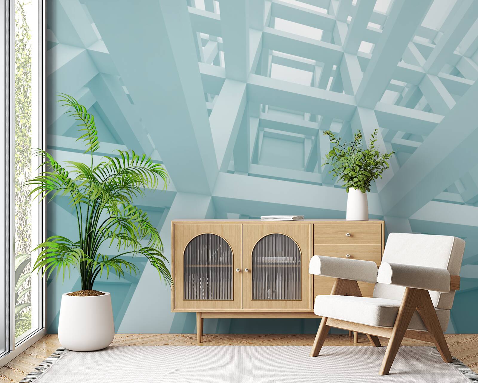 Fototapeta abstraktné kovové tvary