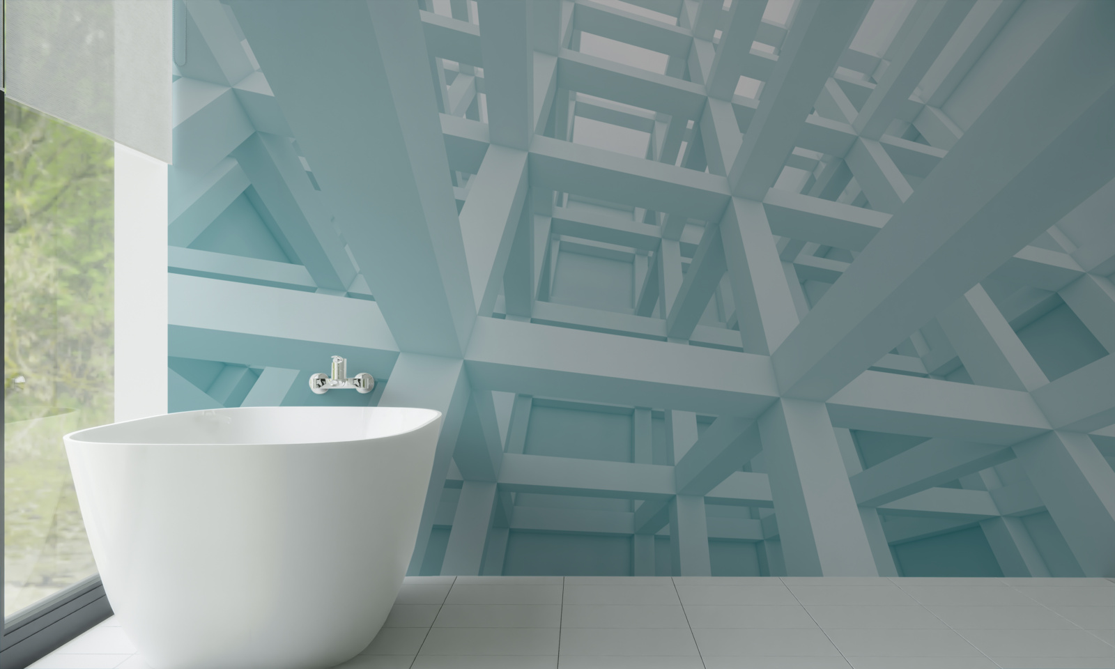 Fototapeta abstraktné kovové tvary