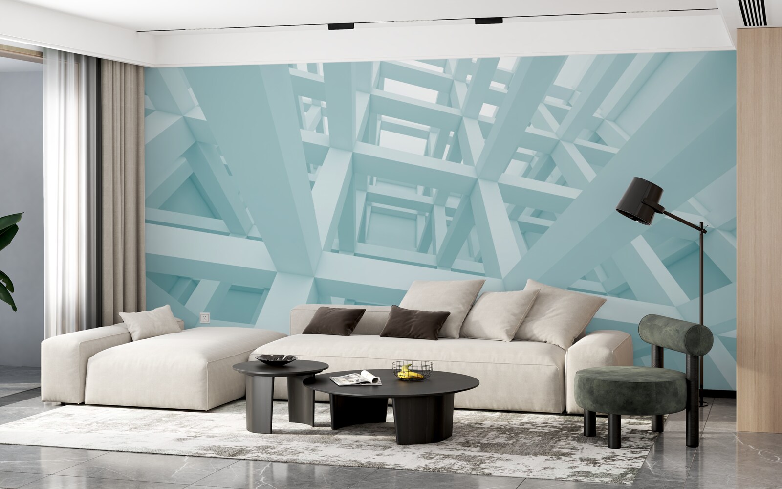 Fototapeta abstraktné kovové tvary