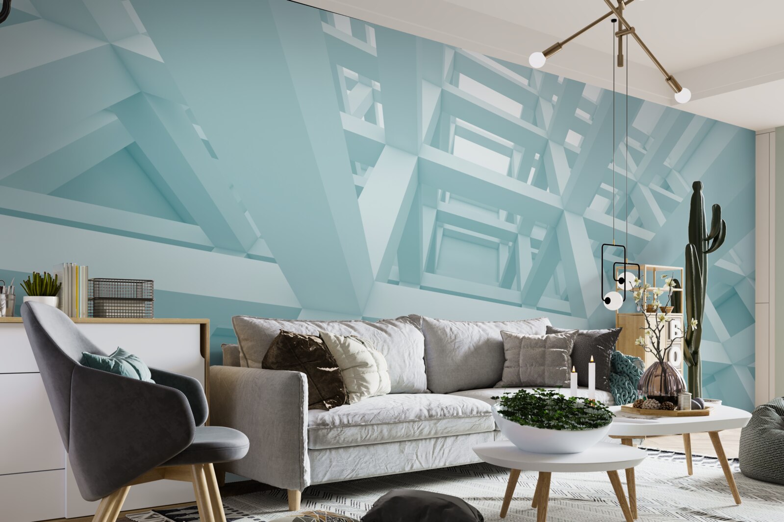 Fototapeta abstraktné kovové tvary