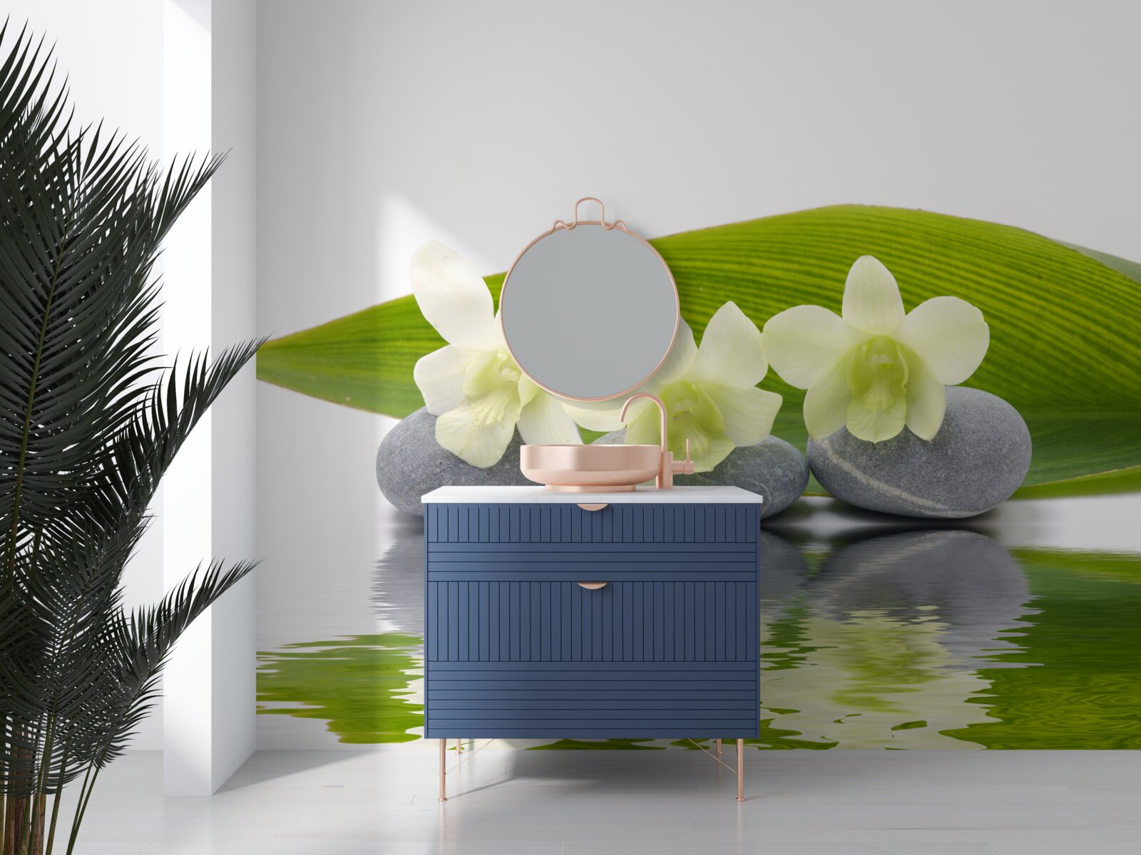 Fototapeta čiara na vodnej hladine