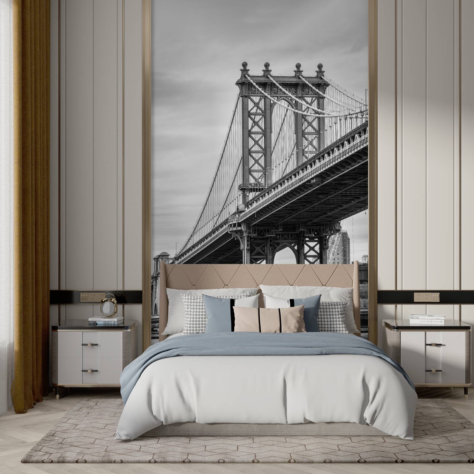 Fototapeta spodný most vedie do obývanej oblasti