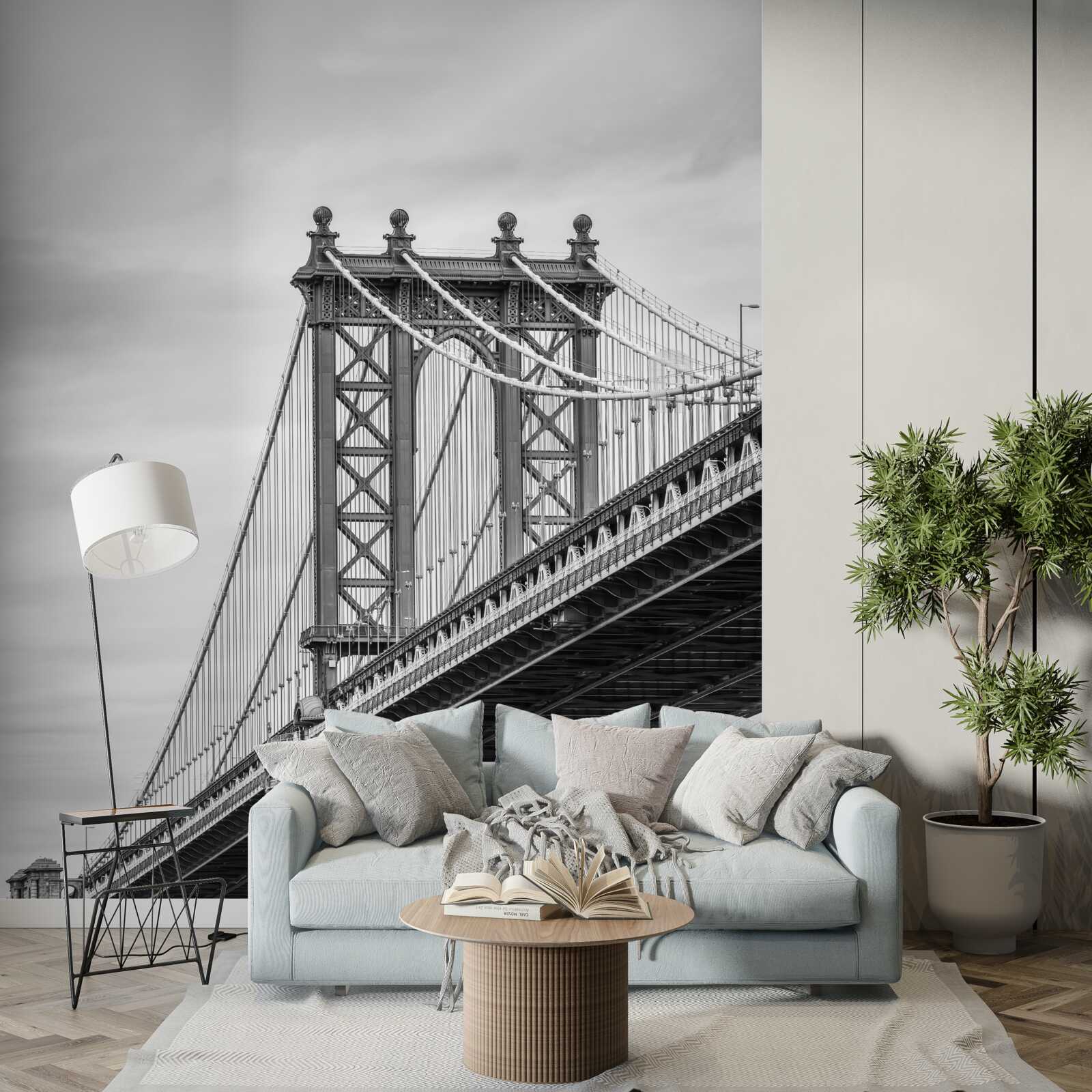 Fototapeta spodný most vedie do obývanej oblasti