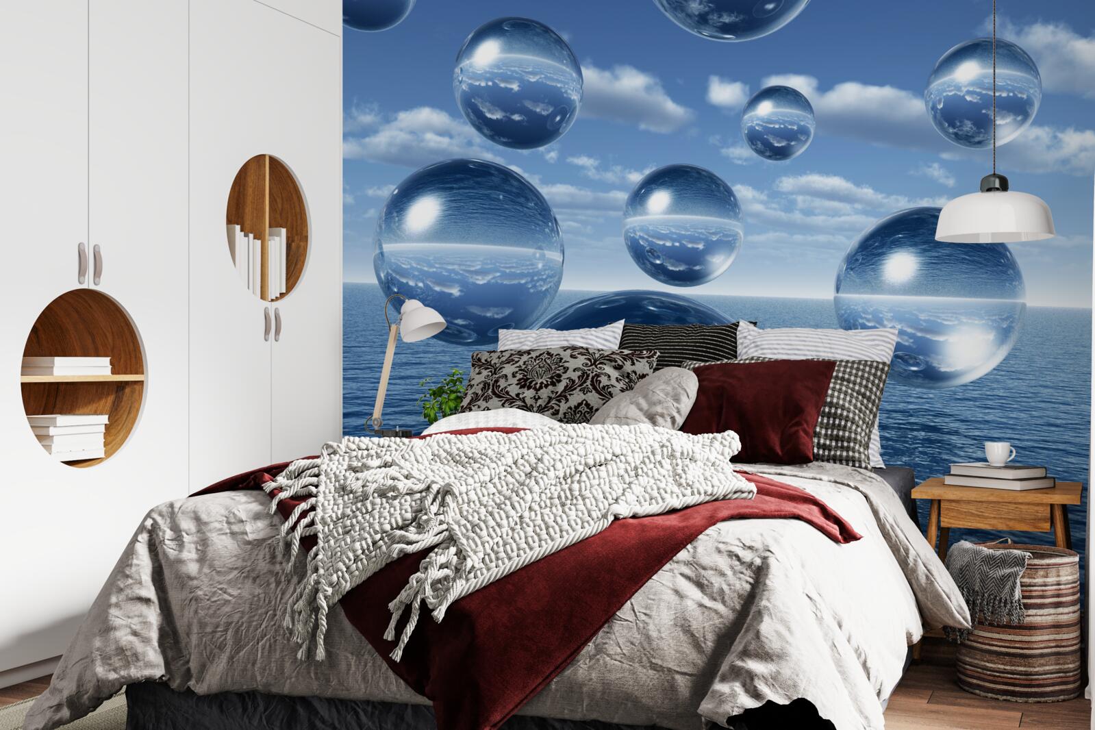 Fototapeta kvapky vody stekajú do mora