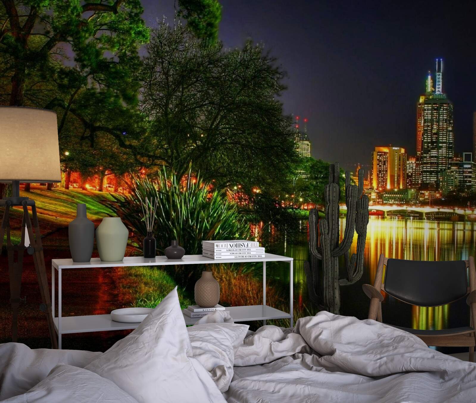 Fototapeta večer opustené nábrežie