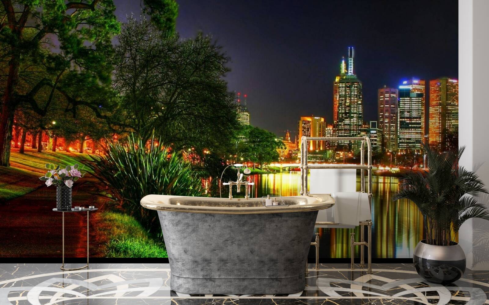 Fototapeta večer opustené nábrežie