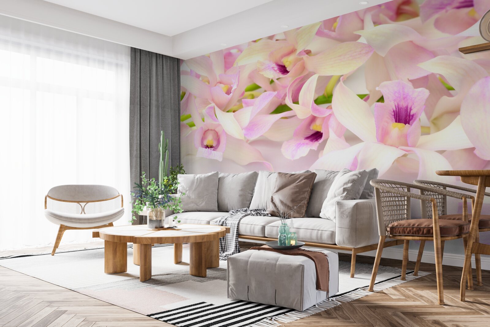 Fototapeta jemné ružové puky kvetov