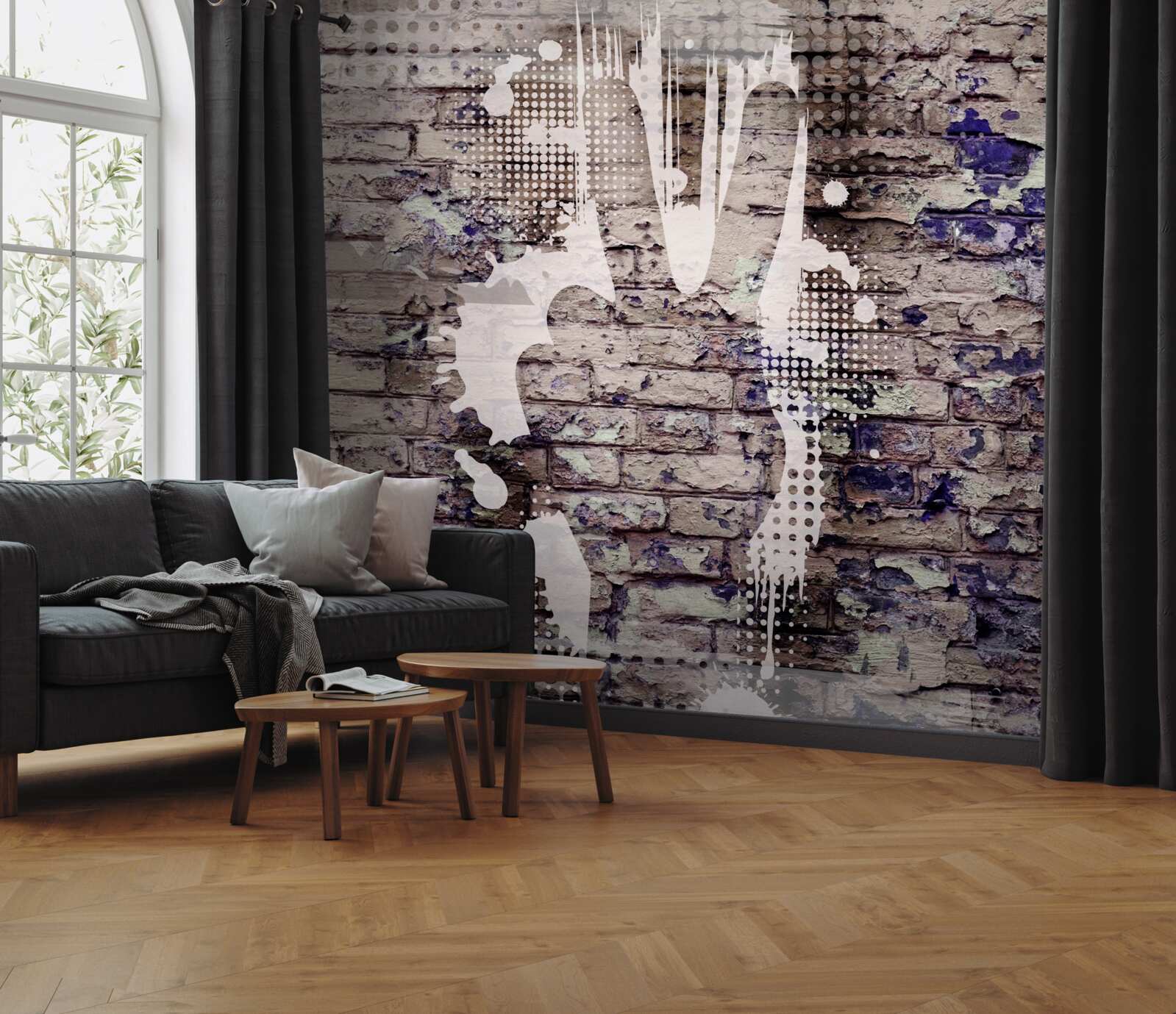 Fototapeta tieň ruky na stene