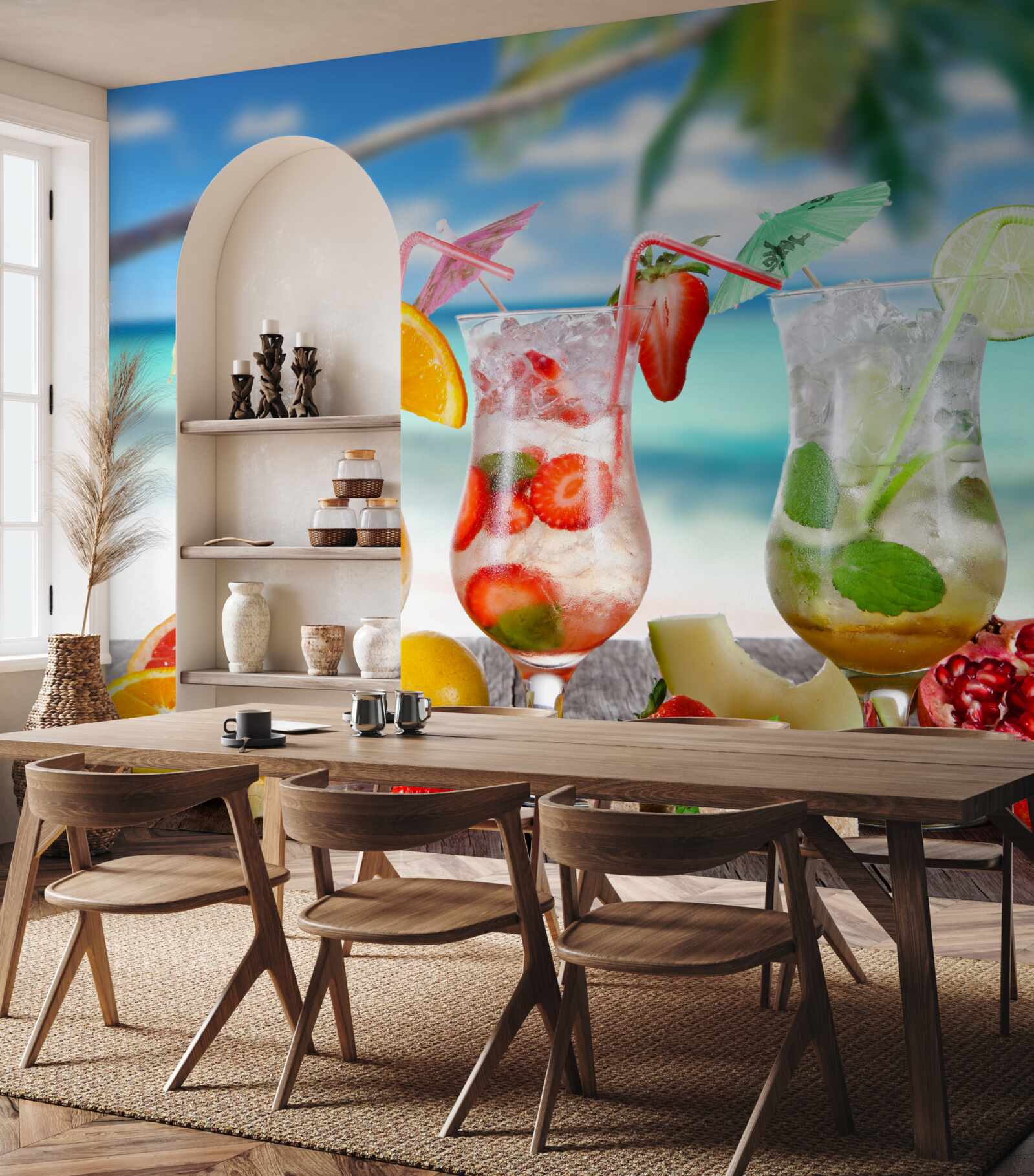 Fototapeta nápoje na báze exotického ovocia